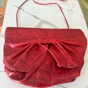 Carlos Falchi Red Leather Bag | Never Used